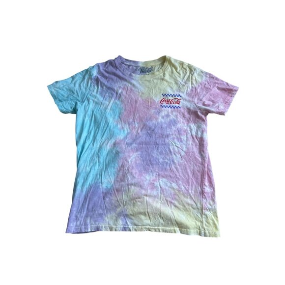 COCA COLA Women's Tie Dye Enjoy T Shirt Size Large - Picture 2 of 7